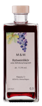 M & M Rotweinlikör