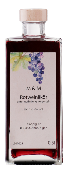 M & M Rotweinlikör